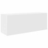 vidaXL Bathroom Wall Cabinet White Engineered Wood 31.5x9.8x11.8 in