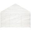 vidaXL Gazebo with Roof White 43.9'x13.4'x10.6' Polyethylene