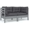 vidaXL Garden Lounge Set Grey, Anthracite