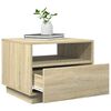 vidaXL Coffee Table Sonoma Oak Engineered Wood 19.7x19.3x15.7 in