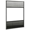 vidaXL Window Screen Anthracite frame, Black mesh, White shade