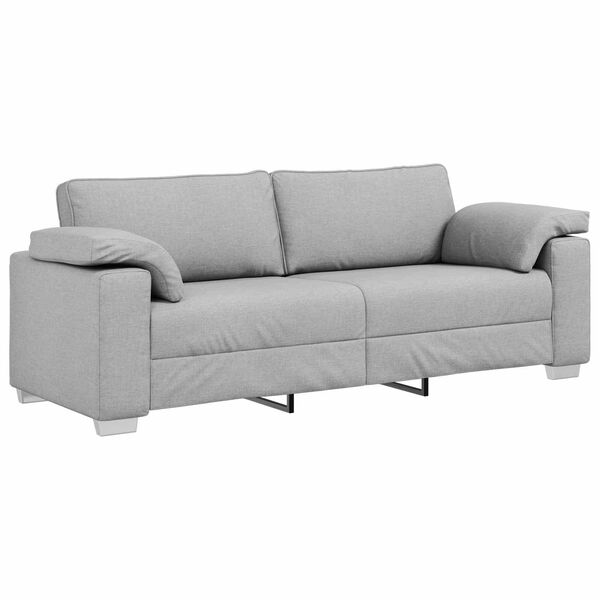 vidaXL Sofa Cloud Grey 86.22 x 30.31 x 32.28 in Fabric