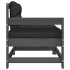 vidaXL Garden Chair Grey and Black