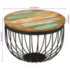 vidaXL Coffee Table Multicolor Solid reclaimed wood, steel Small
