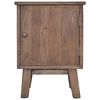 vidaXL Bedside Cabinet Brown Solid Teak Wood Medium Bedside Cabinet