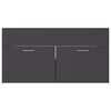 vidaXL Bathroom Furniture Set Grey Engineered wood Medium