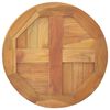 vidaXL Table Top Solid Teak Wood Round 1" 15.7"