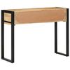 vidaXL Console Table Natural wood and black Solid mango wood, metal frame
