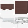 vidaXL Retractable Awning Brown and White
