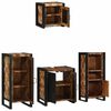 vidaXL Bathroom Furniture Set with Drawer 4 pcs Solid Reclaim Wood