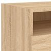vidaXL Bedside Cabinet Set of 2 Sonoma Oak Engineered Wood Medium