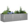 vidaXL Planter Light Grey 195 x 100 x 45 cm Galvanised Steel