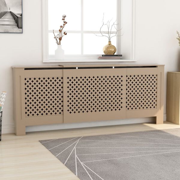 vidaXL MDF Radiator Cover 80.7"