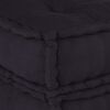 vidaXL Pouffe Anthracite 100% cotton, 70% recycled cotton, 30% foam