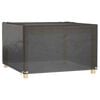 vidaXL Garden Furniture Cover Black Polyethylene 49.2 x 49.2 x 29.5 in