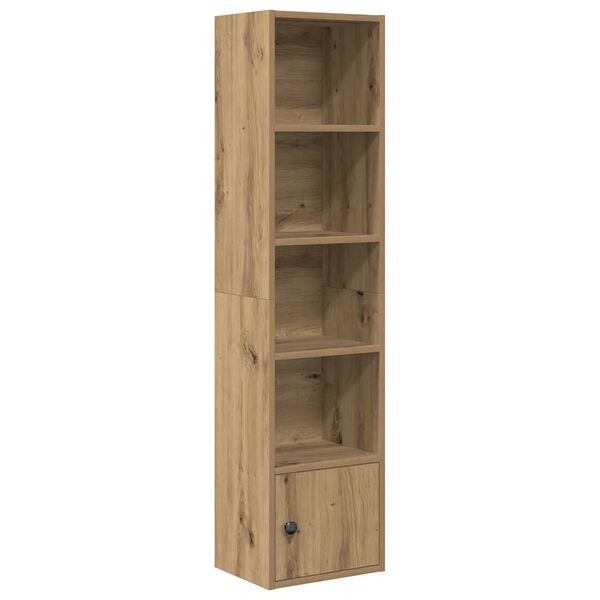 vidaXL Bookcase Artisan Oak Engineered Wood Medium Bookcase