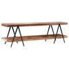 vidaXL TV Cabinet Various wood tones Reclaimed Wood, Powder-Coated Iron