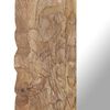 vidaXL Mirror Natural mango wood color Solid mango wood 19.7x19.7 in