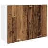 vidaXL Kitchen Cabinet Set Old wood Engineered wood and glass Large