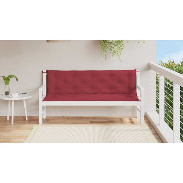 vidaXL Garden Bench Cushion Set of 2 Wine red