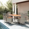 vidaXL Garden Dining Set Grey