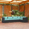 vidaXL Garden Lounge Set Black