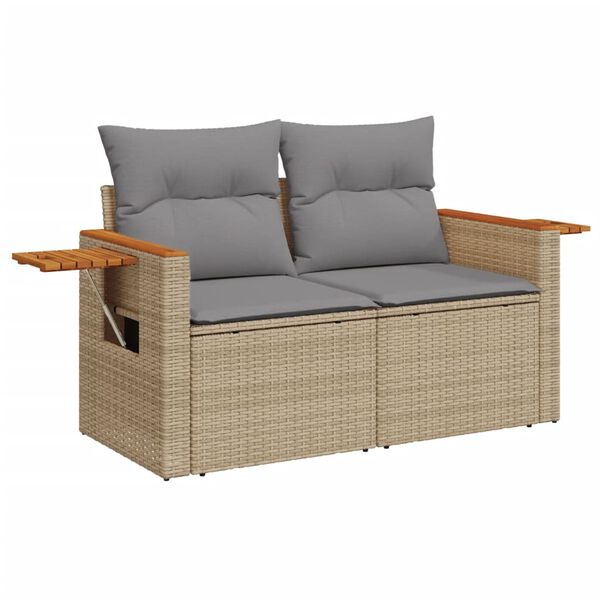 vidaXL Garden Sofa Set Beige