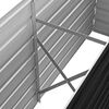 vidaXL Raised Bed Anthracite Galvanized steel 63.0 x 15.7 x 30.3 in