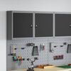 vidaXL Tool Cabinet Black and gray 50 x 20 x 55 cm Powder-coated steel