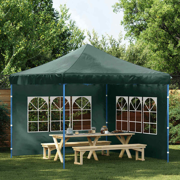 vidaXL Party Tent Sidewall Green Polyethylene (PE) Large