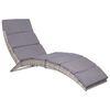 vidaXL Sun Lounger Gray and dark gray
