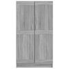 vidaXL Book Cabinet Grey Sonoma Engineered Wood Tall Book Cabinet