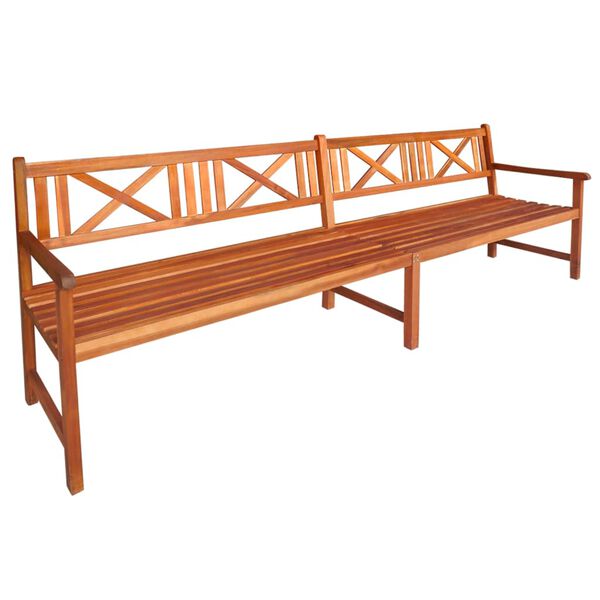 vidaXL Patio Bench with Cushions 94.5'' Solid Acacia Wood