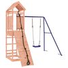 vidaXL Outdoor Playset Natural Wood, Blue Solid Douglas Fir wood