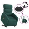 vidaXL Electric Stand Up Massage Recliner Chair Dark Green