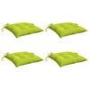 vidaXL Chair Cushion Set of 4 Bright Green Oxford fabric (100% polyester)