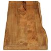 vidaXL Table Top 63"x15.7"x1" Live Edge Solid Wood Mango