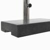 vidaXL Umbrella Base Black Granite, Stainless Steel Standard