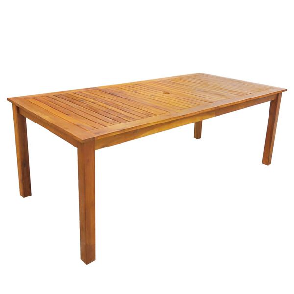 vidaXL Outdoor Table And Chair Brown Solid acacia wood Standard Durable