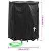 vidaXL Water Tank Black PVC Extra Large Collapsible Water Tank