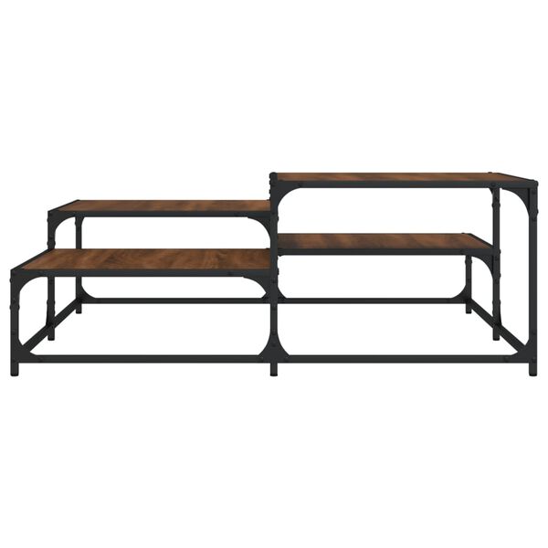 vidaXL Coffee Table Brown Oak Engineered wood and metal