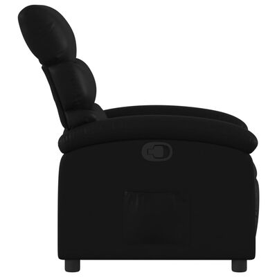 vidaXL Recliner Chair Black Faux Leather