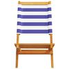vidaXL Garden Chair Set of 4 Blue and White