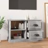 vidaXL TV Cabinet Concrete Grey Engineered Wood Medium TV Cabinet
