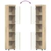 vidaXL Bathroom Cabinet Set TULUM Sonoma Oak 14.57 x 12.40 x 79.92 in