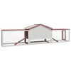 vidaXL Rabbit Hutch Red and white