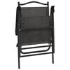 vidaXL Garden Chair Set of 4 Melange grey Textilene fabric, Steel