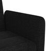 vidaXL Sofa Bed Black 100% polyester fabric, plywood, plastic Large