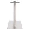 vidaXL Bistro Table Leg Silver Stainless Steel 27.6 x 15.7 x 28.3 in