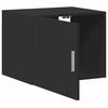 vidaXL Wall Cabinet Black Engineered wood Compact Wall Cabinet